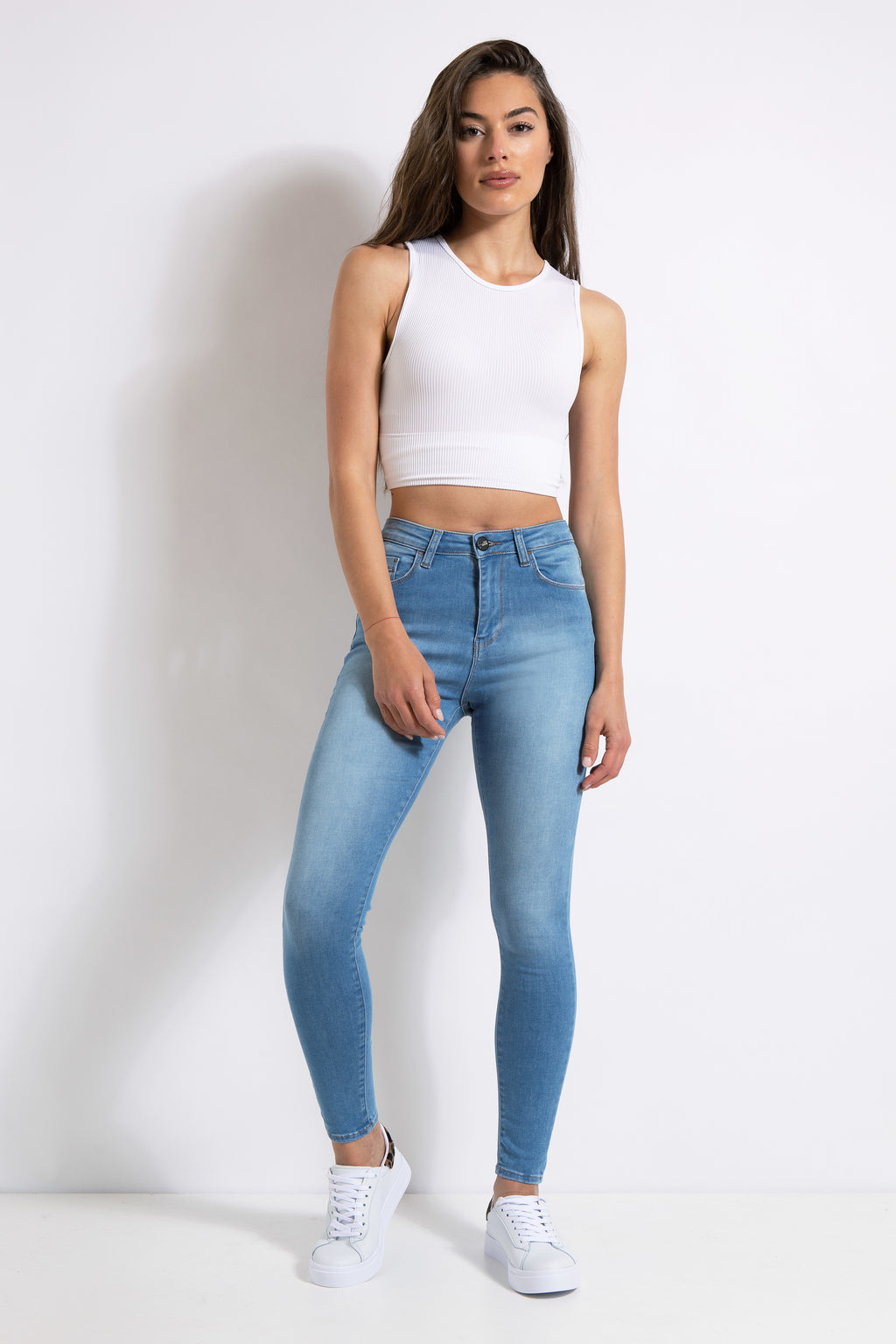 Blue Non Ripped Jeans